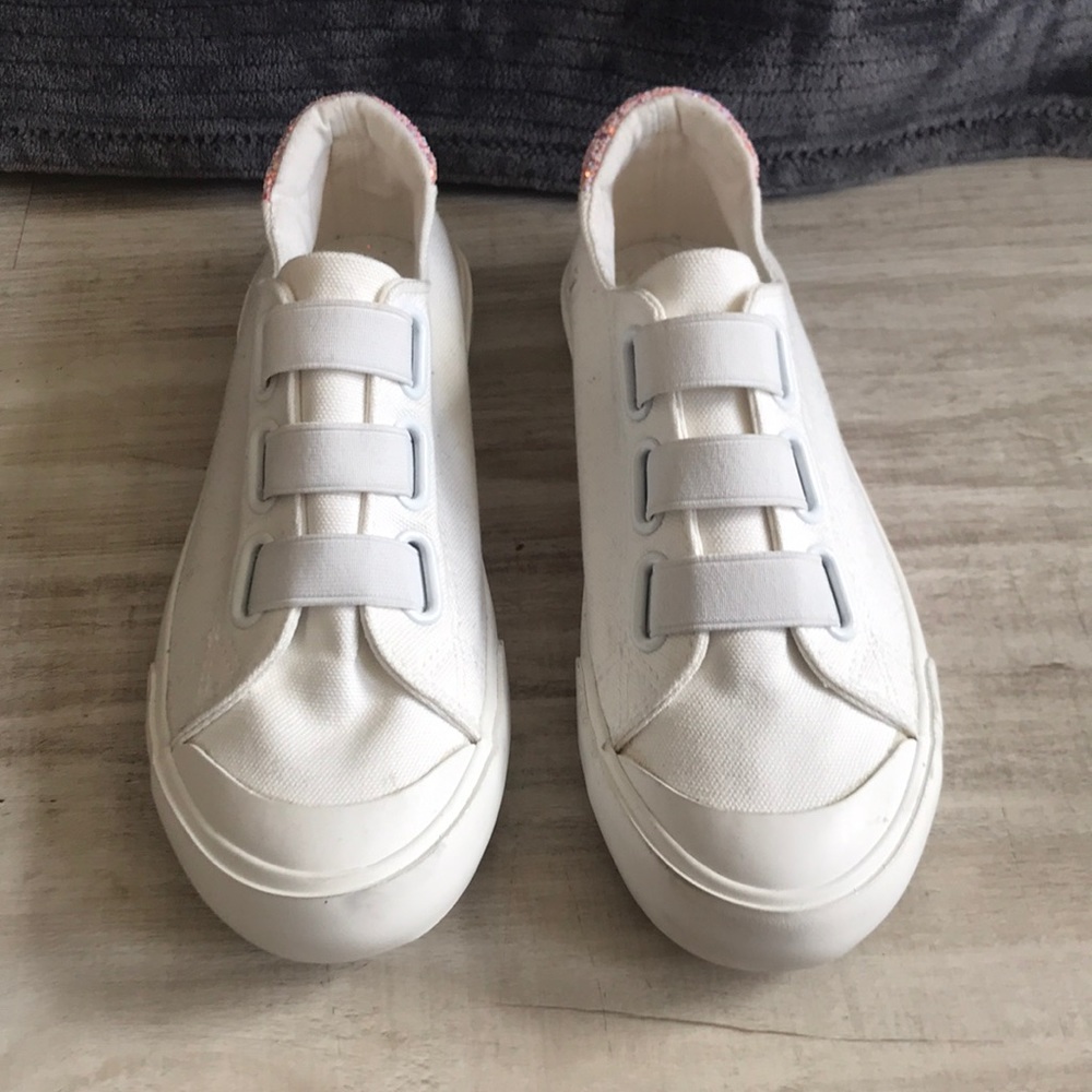 Girls slip on shoes.